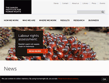 Tablet Screenshot of humanrights.dk