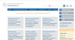 Desktop Screenshot of humanrights.ch