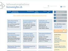 Tablet Screenshot of humanrights.ch
